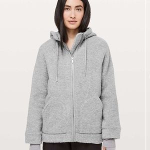 Lululemon So Sherpa Hooded JacketHeathered Silve